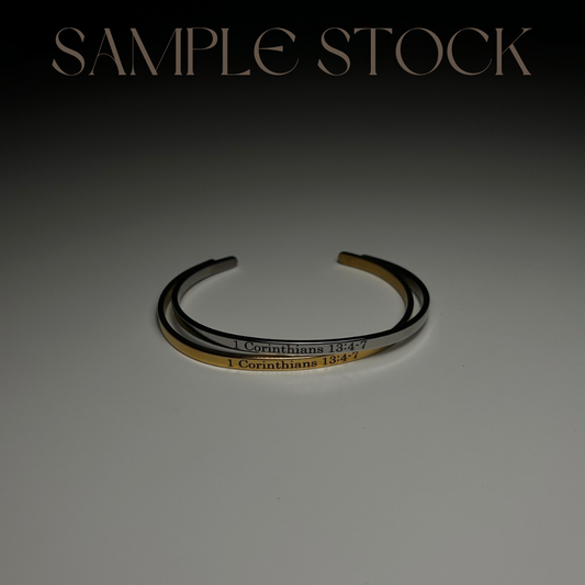 1 Corinthians 13:4-7 Scripture Bangle